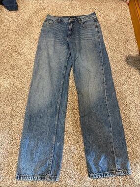Aeropostale High Rise Baggy Light Blue Jeans